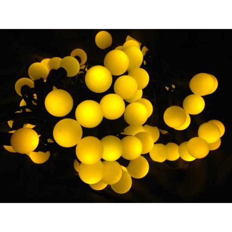 Гирлянда "Матовые шарики" OLDBL100-Y-E100 LED 2.4см желт. SHLights 4690601004338
