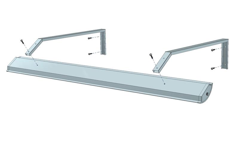 Кронштейн ДС-05 для школьных досок для светильников ДПО Витебск 1007-00160