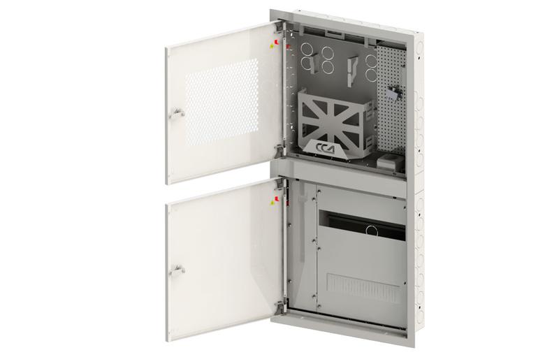 Шкаф распределительный вводной квартирный встраив. (СС+ЭОМ) 1 комната ШРВ-К-1 ССД 130411-01401