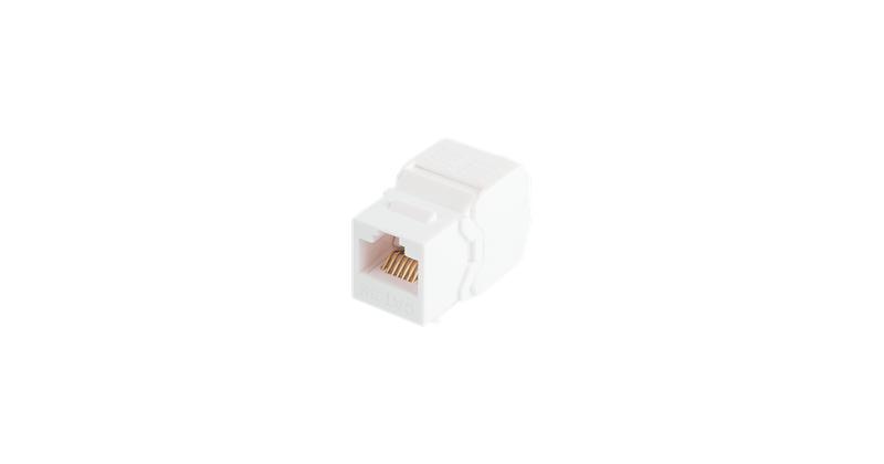 Модуль-вставка Keystone Essential Line кат.5E неэкранир. RJ45 (8P8C) самозажимной бел. NIKOMAX NMC-KJUD2-ET-WT