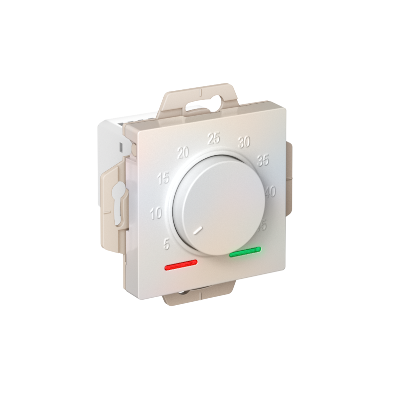 Термостат теплого пола электронный AtlasDesign 10А с датчиком механизм жемчуж. SE ATN000435