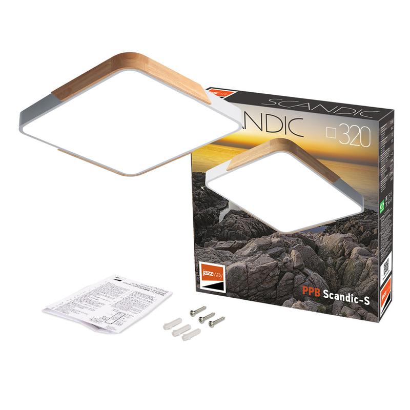 Светильник светодиодный декоративный PPB Scandic-S 36Вт 4000К IP20 настенно-потолочный бытовой WH/W JazzWay 5037311