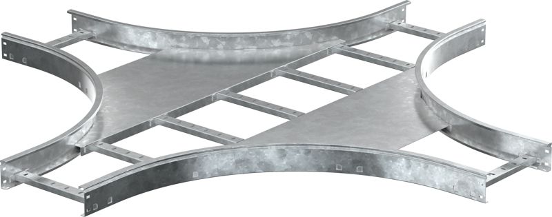 Ответвитель для лотка Х-образ. 150х600 R600 HDZ LESTA IEK CKR05-4-150-600-HDZ