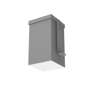 Светильник светодиодный DL-Grill для потолка Грильято 100х100 12Вт 4000К 90х90х160 IP54 встраив. RAL7045 сер. муар диммер DALI VARTON V1-R0-70808-10D01-5401240