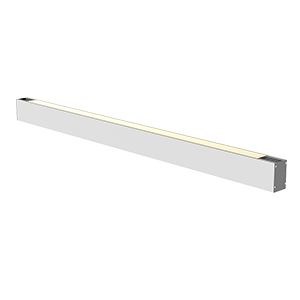 Светильник светодиодный Х-line Up&Down 755х63х100 23Вт 3000К одиночный подвесной RAL9003 бел. муар с опаловым рассеив. и торцевыми крышками (2шт) VARTON V1-R0-12822-02OP0-4002330