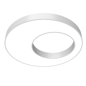 Светильник светодиодный Cosmo excentric 1200х115 170Вт 3000К подвесной с опаловым рассеив. RAL9003 бел. муар VARTON V1-R0-0X504-30000-2017030