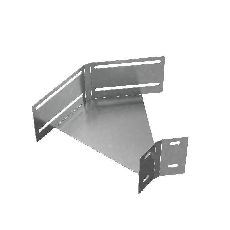 Угол для лотка горизонтальный изменяемый 0-45град. 500х100 сталь "ПЛЮС" IGLplus100-500 оцинк. КМ PL12387