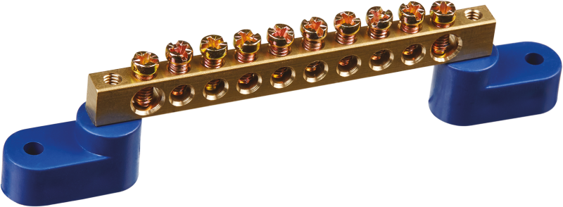 Шина нулевая на двух угловых изоляторах 6х9-10 Navigator 71172