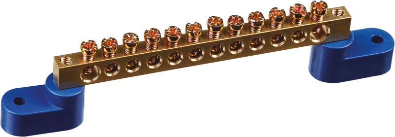 Шина нулевая на двух угловых изоляторах 6х9-12 Navigator 71173