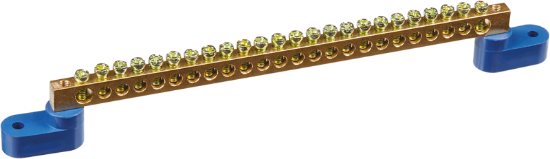 Шина нулевая на двух угловых изоляторах 6х9-24 Navigator 71175