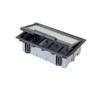 Лючок 4 S-мод. Simon Connect графит + рамка SF470-14