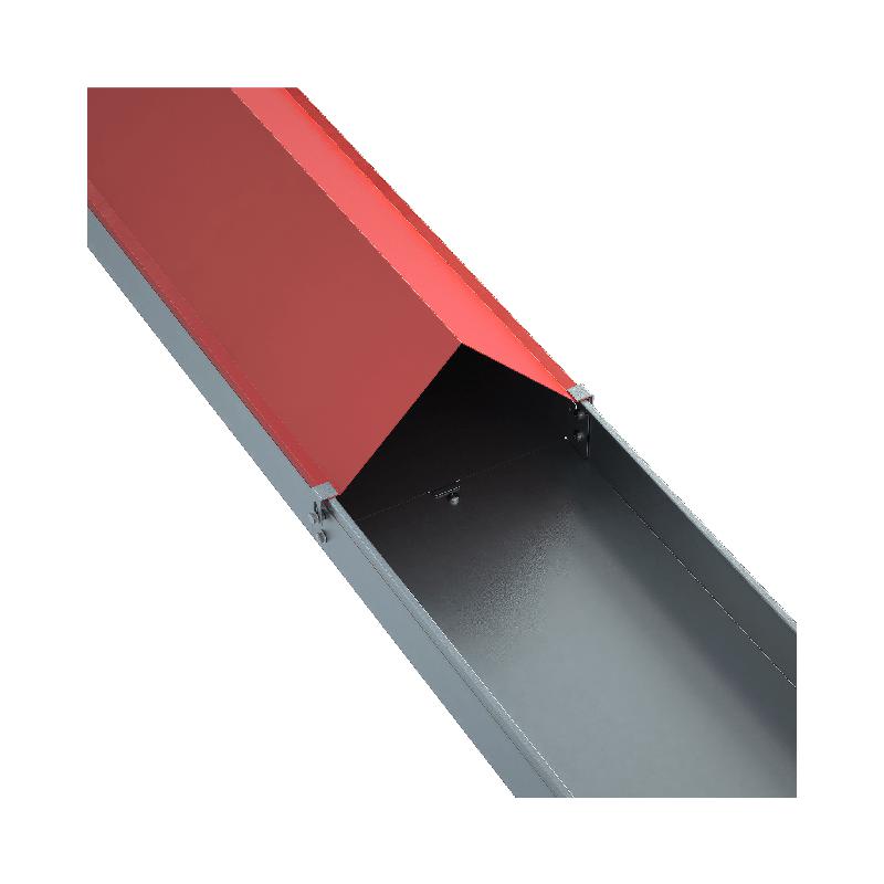 Крышка для лотка двускатная осн.300 L2000 сталь 1мм гор. оцинк. KLZ300-1.0-2000 HD КМ LO9735