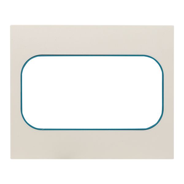 Рамка для розетки 2-м Стокгольм бел. с линией цвета син. PROxima EKF EYM-G-302-30