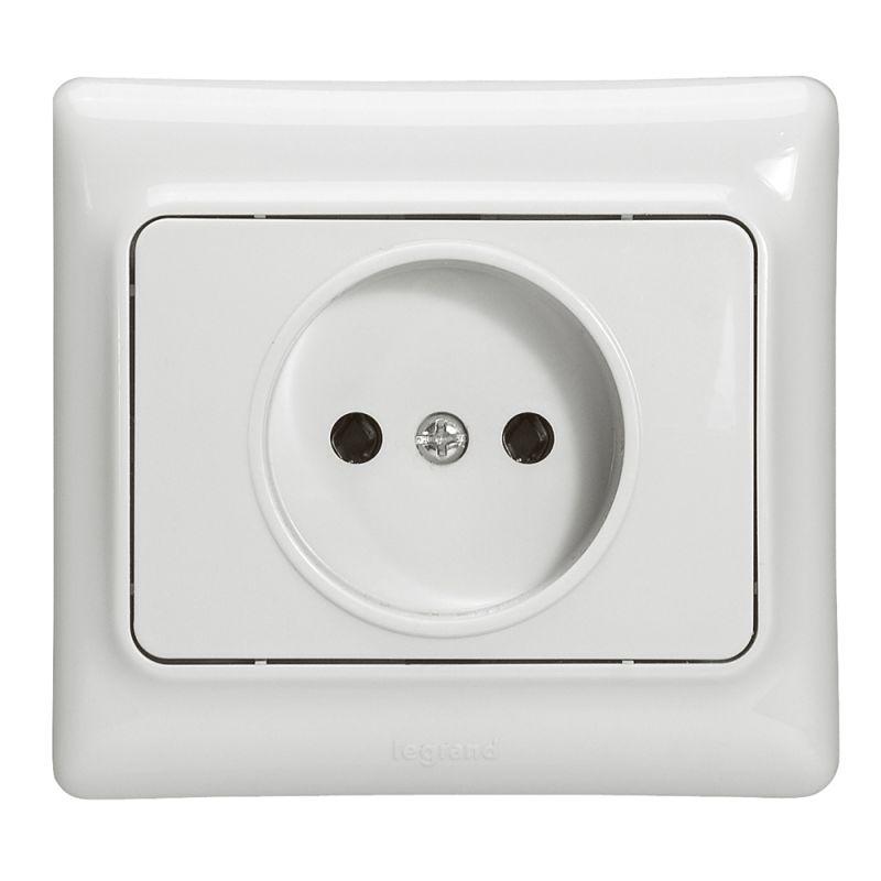 Розетка 1-м СП Kaptika 16А IP20 бел. Leg 782110