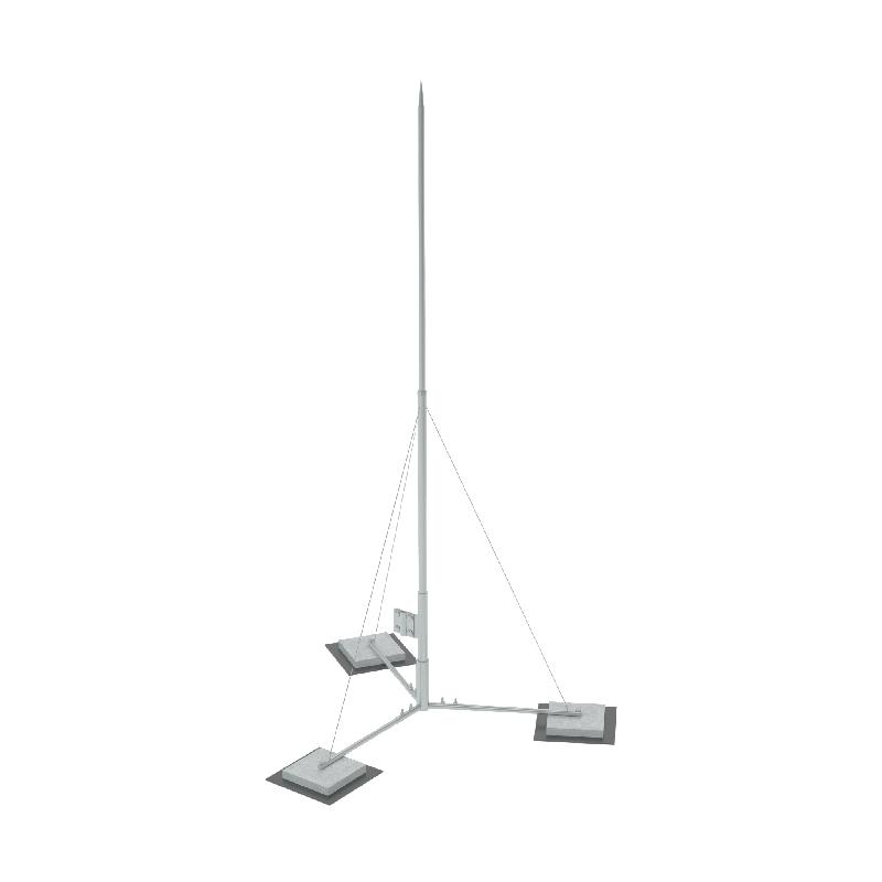 Мачта вольностоящая молниеприемная составная TVMR-H9.2 HD H=9.2м неразборное осн. сталь гор. оцинк. КМ MA0398