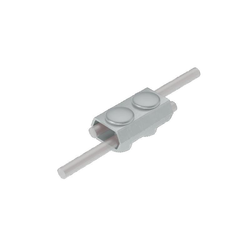 Соединитель параллельный PS-D5-8 INOX304 для прутка d5-8мм нерж. сталь КМ MA0060