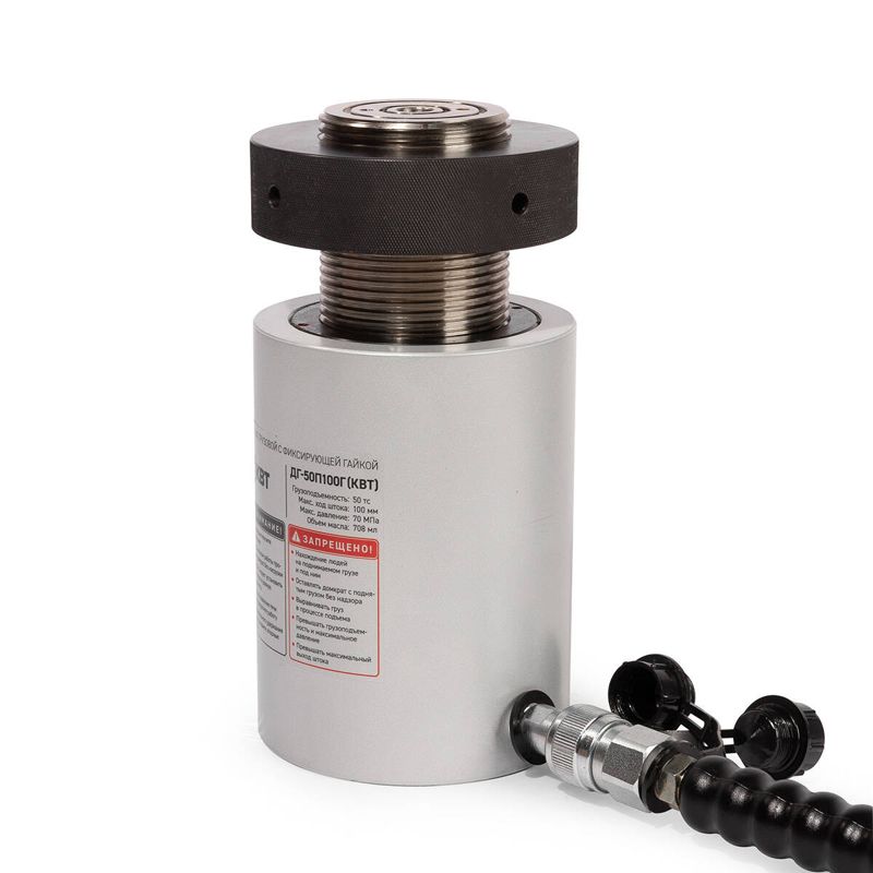 Домкрат грузовой с фиксирующей гайкой ДГ50П100Г КВТ 84585