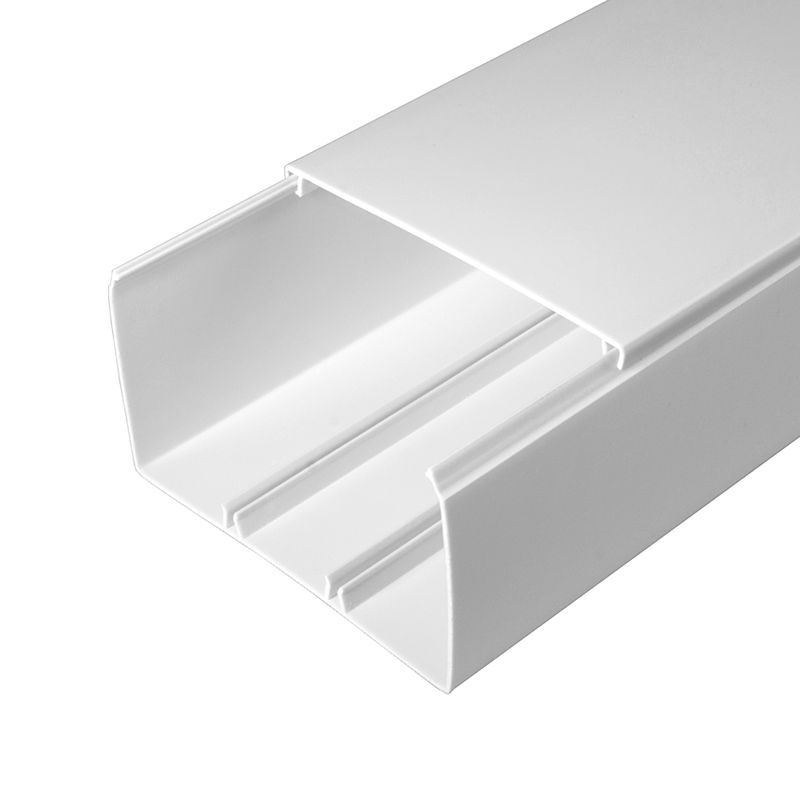 Кабель-канал 100х60 L2000 с двойн. замком бел. Промрукав PR.0610060