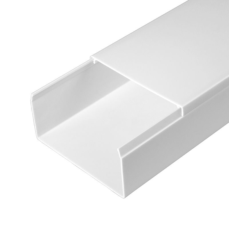 Кабель-канал 80х40 L2000 с двойн. замком бел. Промрукав PR.0580401