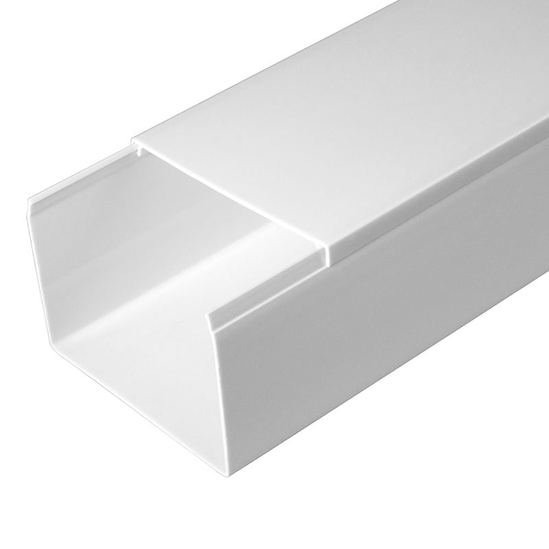 Кабель-канал 80х60 L2000 с двойн. замком бел. Промрукав PR03.0058