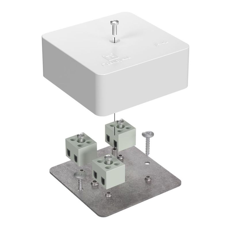 Коробка огнестойкая для кабель-канала 40-0450-FR1.5-6 Е15-Е120 75х75х30 Промрукав 40-0450-FR1.5-6