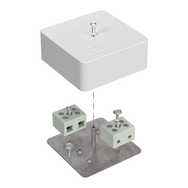 Коробка огнестойкая для кабель-канала 40-0450-FR10.0-4 Е15-Е120 75х75х30 Промрукав 40-0450-FR10.0-4