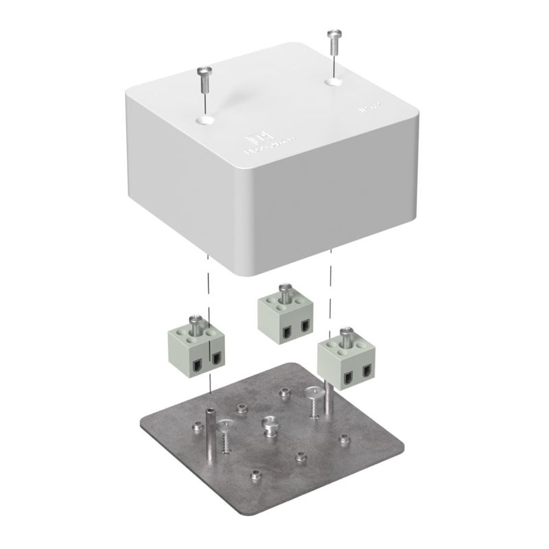 Коробка огнестойкая для кабель-канала 40-0460-FR2.5-6 Е15-Е120 85х85х45 Промрукав 40-0460-FR2.5-6