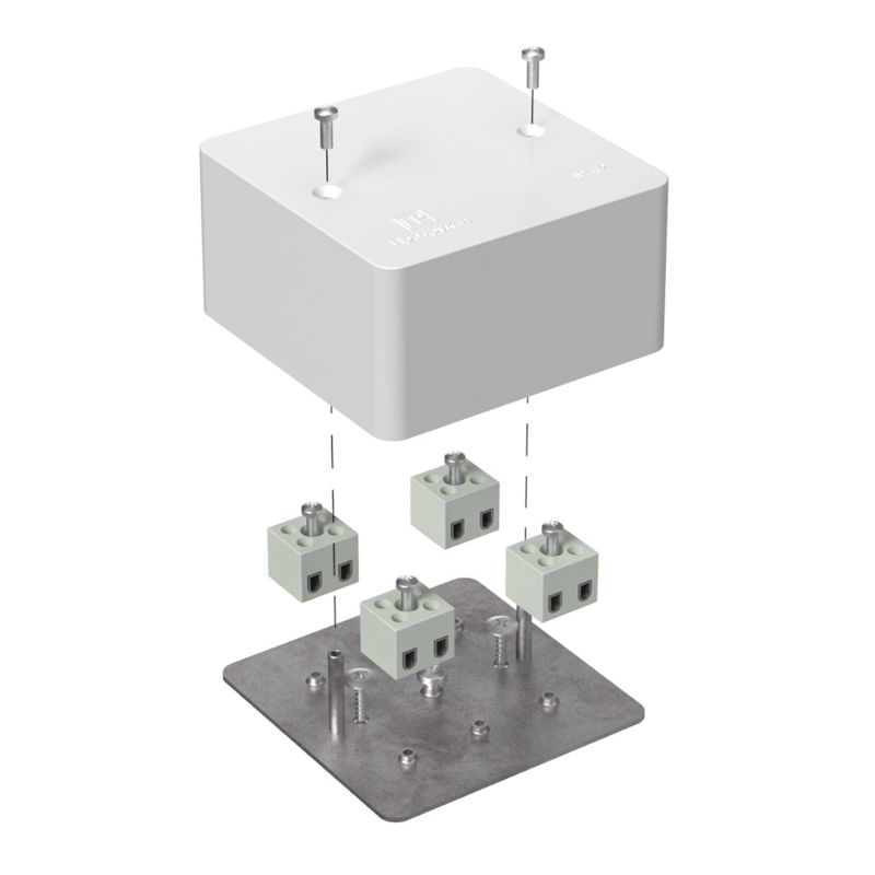 Коробка огнестойкая для кабель-канала 40-0460-FR2.5-8 Е15-Е120 85х85х45 Промрукав 40-0460-FR2.5-8