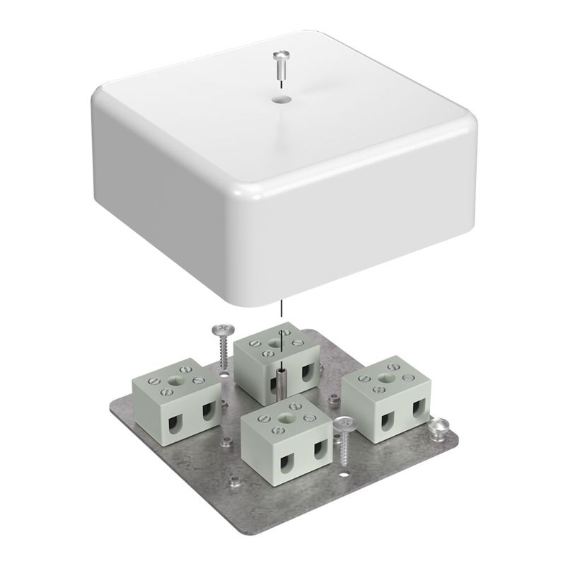 Коробка огнестойкая для кабель-канала 40-0470-FR2.5-8 Е15-Е120 103х103х45 Промрукав 40-0470-FR2.5-8