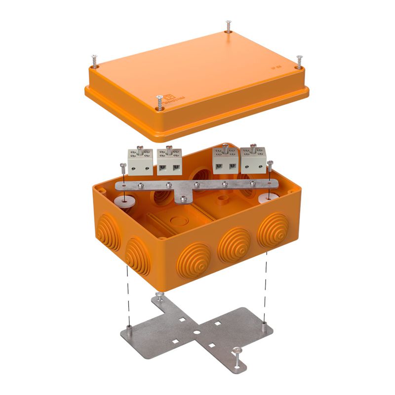 Коробка огнестойкая ОП 40-0310-FR6.0-8 Е15-Е120 150х110х70 Промрукав 40-0310-FR6.0-8