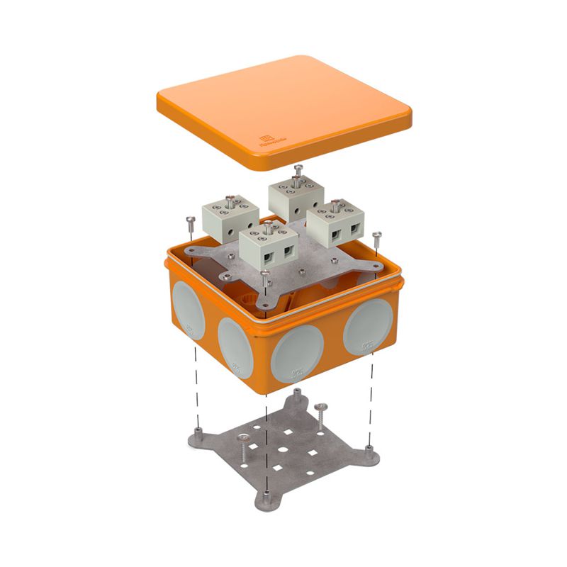Коробка огнестойкая ОП двухкомпонентн. 60-0300-FR10.0-8 Е15-Е120 100х100х50 Промрукав 60-0300-FR10.0-8