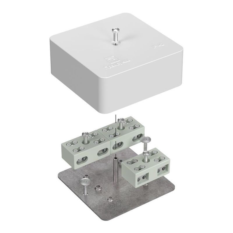 Коробка огнестойкая разветвительная для кабель-канала 40-0450-FR6.0-4-6-Р Е15-Е60 75х75х30 Промрукав 40-0450-FR6.0-4-6-Р