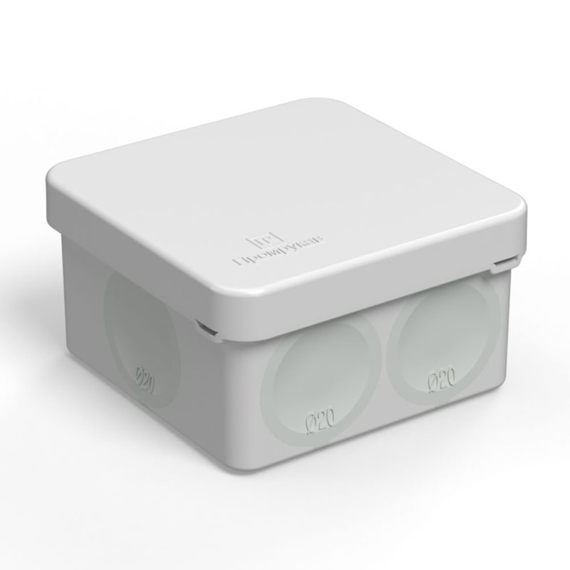 Коробка распределительная ОП для прямого монтажа двухкомпонентн. безгалогенная (HF) 70х70х40 Промрукав 60-0200