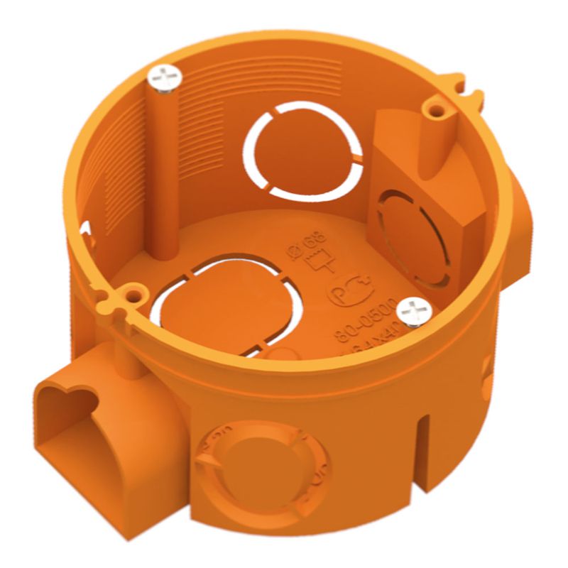 Коробка установочная СП 80-0500-2С стойкая к горению (ПВ-2) 68х42 Промрукав 80-0500-2С