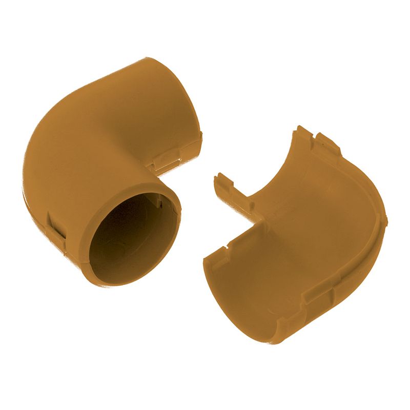 Соединитель угловой 90град. разборный d20мм бук Промрукав PR13.0248