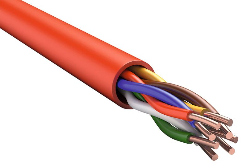 Кабель КПСнг(А)-FRLSLTх 2х2х1.5 красн. (уп.200м) ITK FR1-02-U-8504