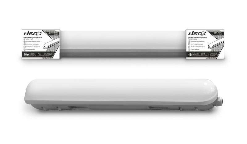 Светильник светодиодный ДСП-159М 18Вт 230В 6500К 105лм/вт 1890лм IP65 герметичный 600мм линкаб. матов. NEOX 4690612038087