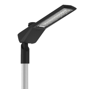 Светильник светодиодный Levante M Urban 60Вт 3000К уличный кронштейн 48мм 1..10В NEMA RAL9005 черн. муар VARTON V1-S1-90748-40U30-6606030