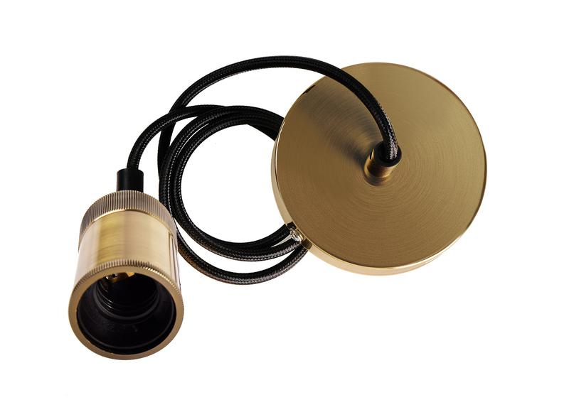 Патрон с проводом RETRO PLC 03 E27 230V/1M ANTIQUE BRONZE Pro JazzWay 5039032