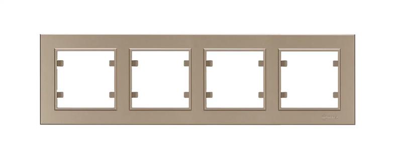 Рамка 4-м Karea горизонт. латунь Makel 56057704