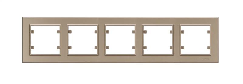 Рамка 5-м Karea горизонт. латунь Makel 56057705