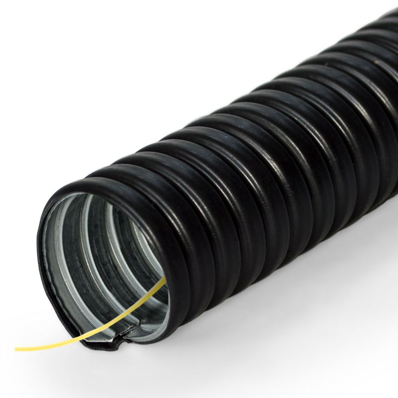 Металлорукав в ПВХ изоляции Р3-ЦП-НГ-15 с протяжкой (уп.100м) Промрукав PR04.0115