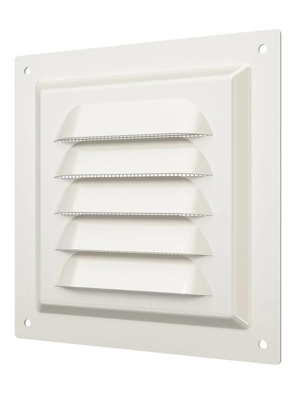 Решетка вентиляционная с покрытием полимерной эмалью с сеткой 125х125 сталь ERA 1212МЭ Ivory