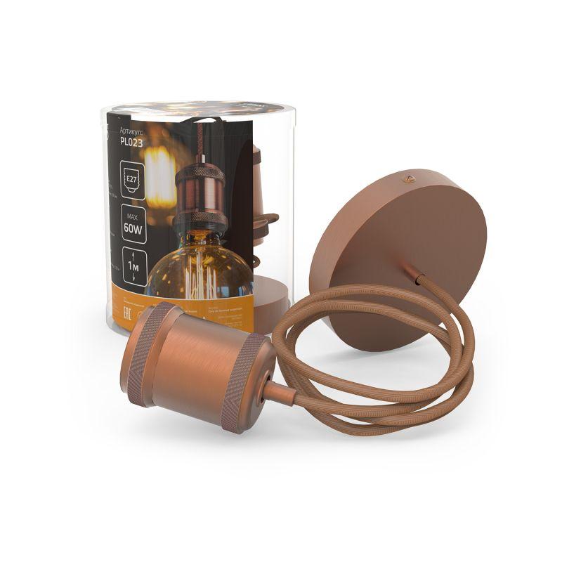 Светильник Decor E27 IP20 200-240В 1м подвесной медн. GAUSS PL023