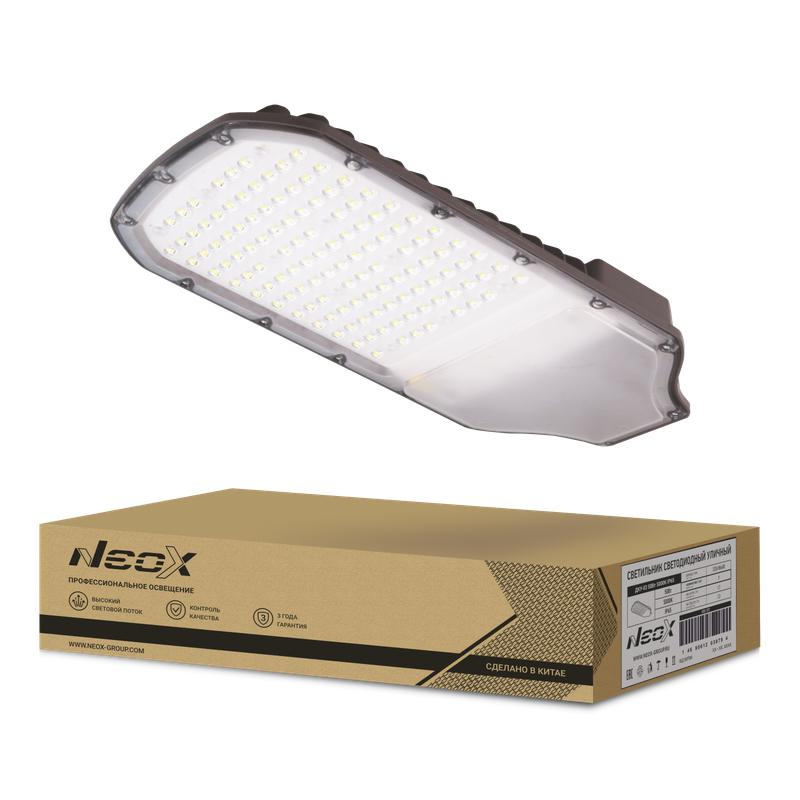 Светильник светодиодный ДКУ-03 50Вт 5000К IP65 5500лм 110лм/Вт 230В уличный линзованный NEOX 4690612038797