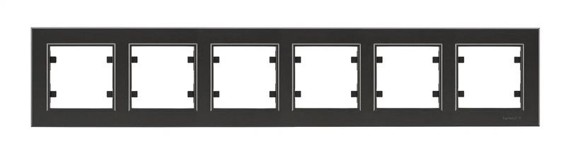 Рамка 6-м Karea горизонт. дым. Makel 56050706