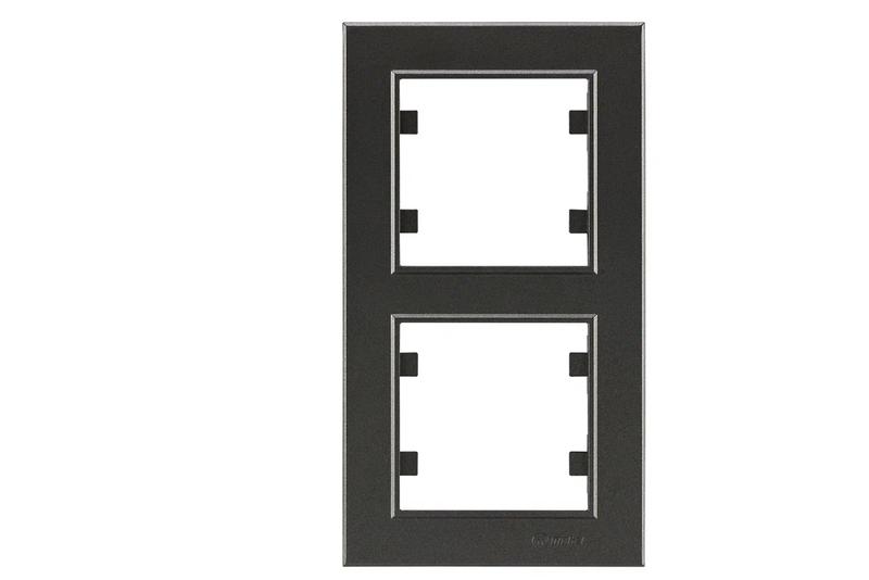 Рамка 2-м Karea вертик. дым. Makel 56050707