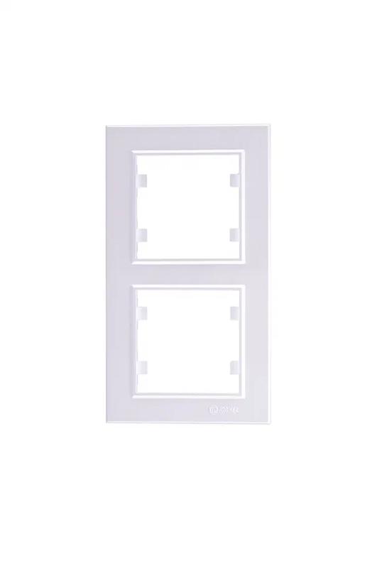 Рамка 2-м Karea вертик. жемчуж. Makel 56100707