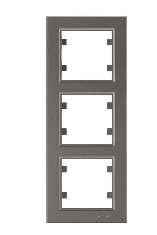 Рамка 3-м Karea вертик. бел. Makel 56052708