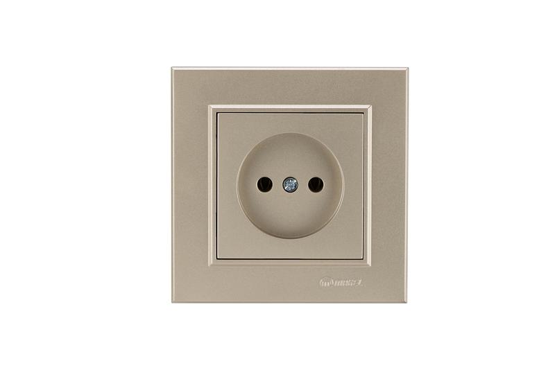 Розетка б/з СП Karea 16А IP20 латунь керамика Makel 56057002